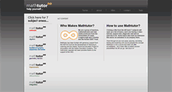 Desktop Screenshot of mathtutor.ac.uk