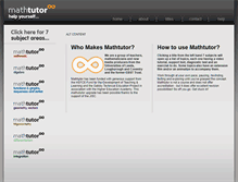 Tablet Screenshot of mathtutor.ac.uk